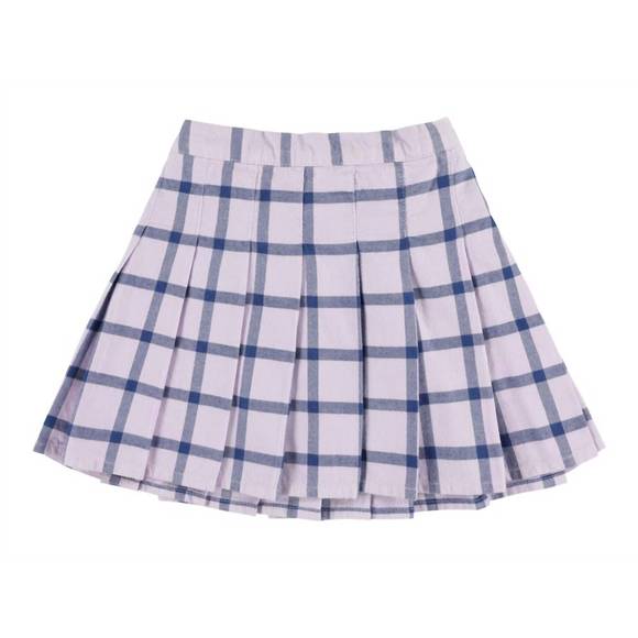NEW MORLEY girl's taven pleated short skirt in lilac